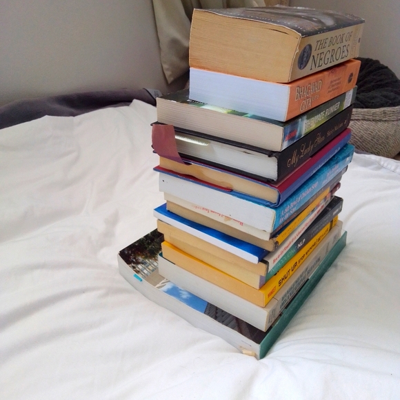 A bundle of 14 stack of books for sale. - Picture 2 of 4